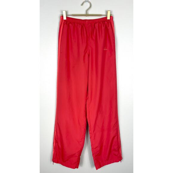 Adidas Vintage Y2K Track Pants Red Women’s Small Blokecore 90s Soccer Warm-Up - Picture 1 of 12